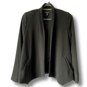 NWOT Eileen Fisher petite black open front, lined blazer jacket, PP